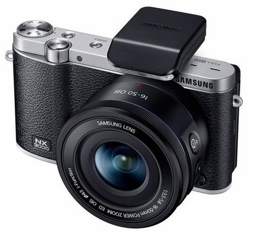 Máy ảnh,Samsung,máy ảnh mirrorless NX 3000,kết nối WiFi.