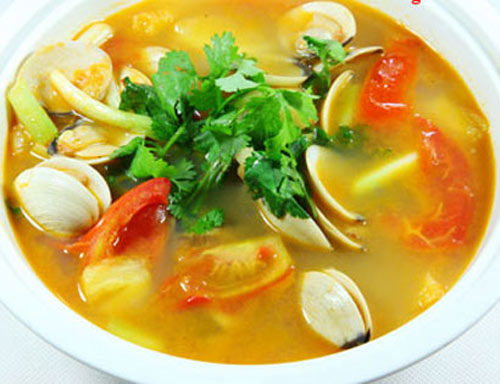 Canh ngon mùa hè,Món ăn ngon,Canh mướp đắng nhồi thịt,Canh ngao nấu dứa