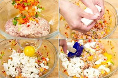 Món ăn,gà viên,kiểu nhật,mền,thơm ngon,đậm đà.