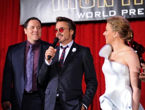 Scarlett Johansson,Jon Favreau,Robert Downey Jr,Chef