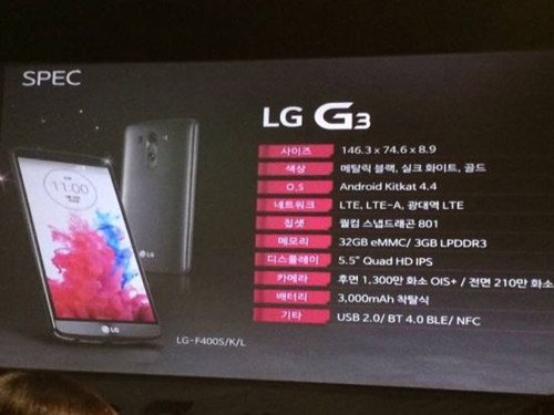 LG G3,Điện thoại LG G3,cấu hình LG G3