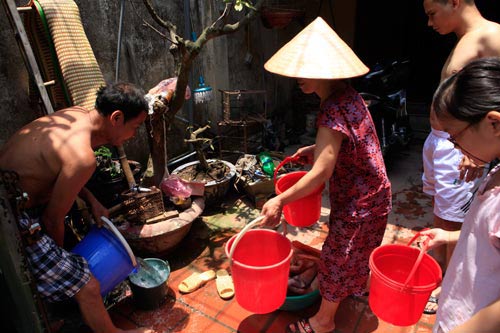 mất nước,tiếp tục mất nước 6 ngày tới,Hà Nội hàng nghìn hộ dân không có nước