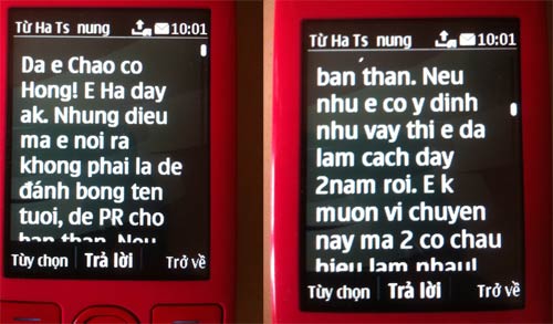 Hoa hậu,cuộc thi hoa hậu các dân tộc,Ban Tổ Chức bị đe doa,tin nhắn