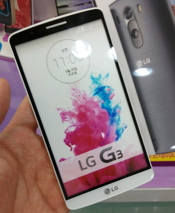 LG G3,bản mới,xuất hiện,sạc không dây,độc đáo,màu trắng,ở Hàn Quốc