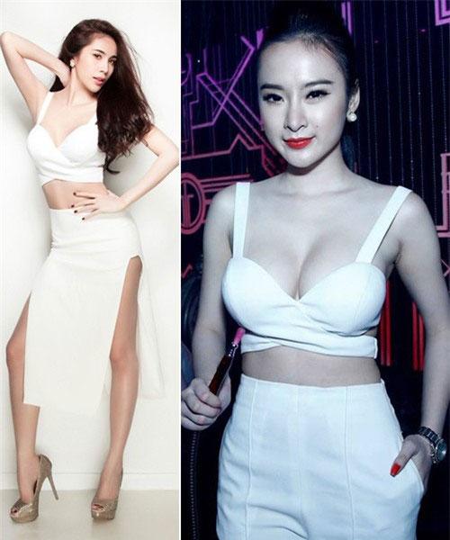 Angela Phương Trinh,Thời trang Angela Phương Trinh,Angela Phương Trinh đụng hàng
