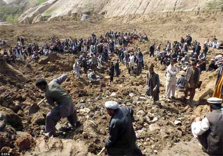 Lở đất,Lở đất ở Afghanistan,Tai nạn kinh hoàng