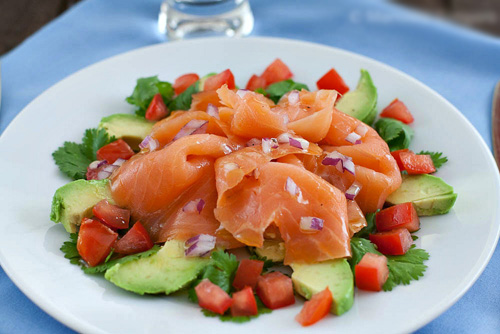 salad cá hồi,cá hồi,salad cá hồi ngon