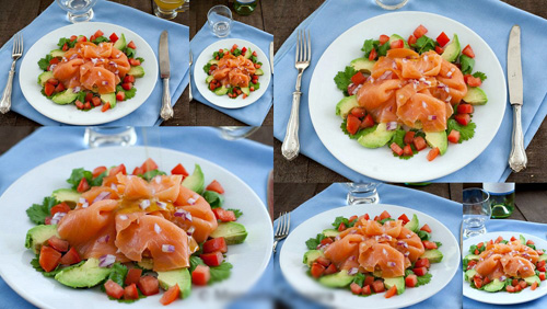 salad cá hồi,cá hồi,salad cá hồi ngon