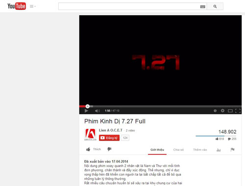 Phim 7.27,Phim kinh dị Việt,Trần Tuấn Lương,Trương Quý Nhi