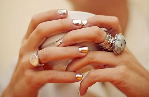 Xu hướng nail 2014,Mẫu nail đẹp,Nail đính đá