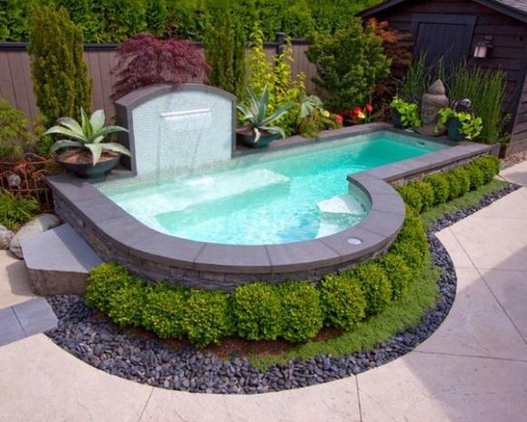 Những thiết kế bể bơi nhỏ mà đẹp cho sân vườn