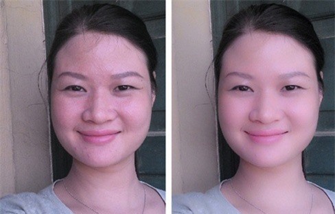 Nhan sắc thiếu nữ,nhan sắc thật của thiếu nữ,nhan sắc không dùng camera 360