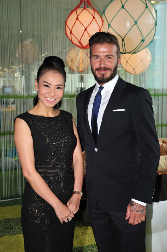 Thu Minh,David Beckham,Hoàng tử William
