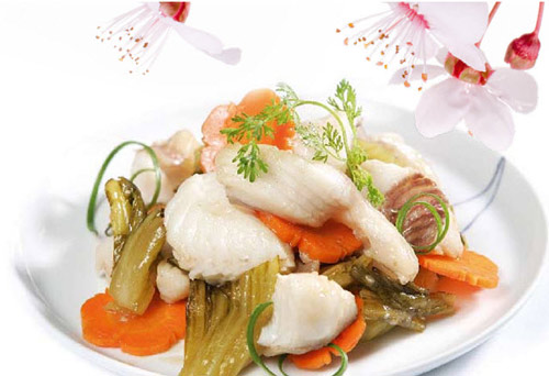 Cá điêu hồng,Cá điêu hồng xào dưa cải,Món ăn ngon