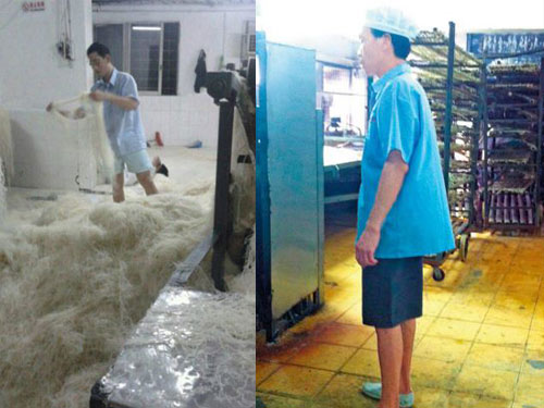 bún bàn chân thối,bún bàn chân thối ở trung quốc