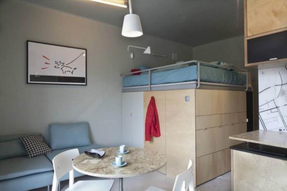 Thiết kế nhà,thiết kế nội thất cho căn phòng 7,8m2,trang trí thiết kế nội thất