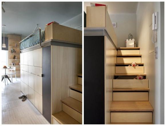 Thiết kế nhà,thiết kế nội thất cho căn phòng 7,8m2,trang trí thiết kế nội thất