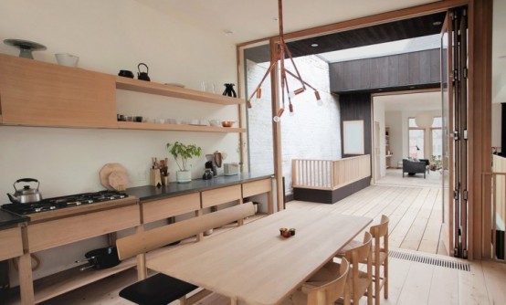 Thiết kế căn bếp xinh,trang trí bếp hiện đại,trang trí phong cách Nhật Bản