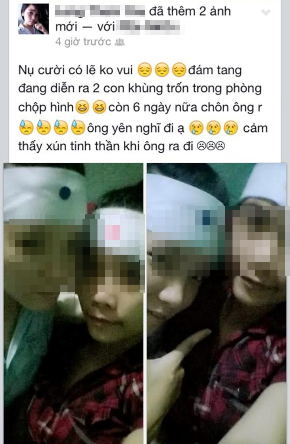 Ảnh tự sương,hai cô gái chụp ảnh tự sướng trước đám tang ông
