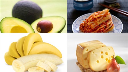Thực phẩm tốt cho đường ruột,chuối,mật ong,pho mát,bơ