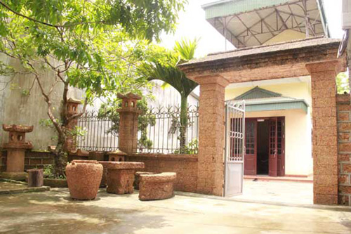 Nhà đẹp,thiết kế nhà,cổng nhà,cổng nhà xây bằng đá ong nghệ thuật