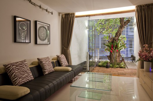 Thiết kế nhà,thiết kế nhà 80m2,thiết kế nhà ống Sài Gòn đẹp ngọt ngào