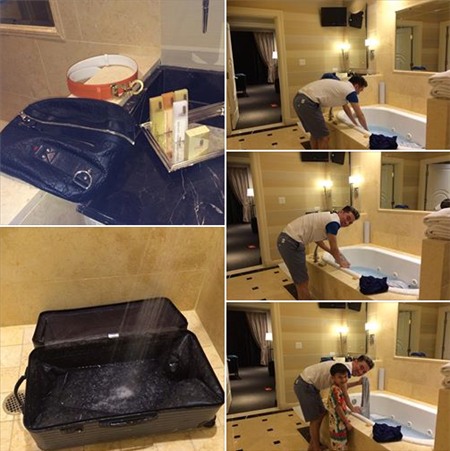 Mr Đàm,ông hoàng nhạc Việt,Đàm Vĩnh Hưng làm người hầu cọ rửa vali