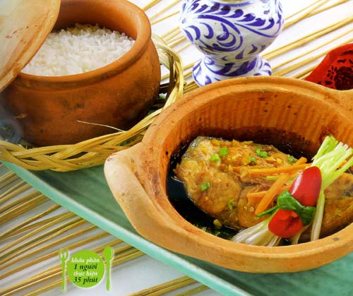 Cơm niêu cá kho tộ,Cách làm cơm niêu cá kho tộ,Món ăn ngon