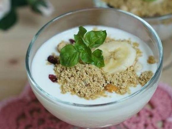 sữa chua chuối,cách làm sữa chua chuối