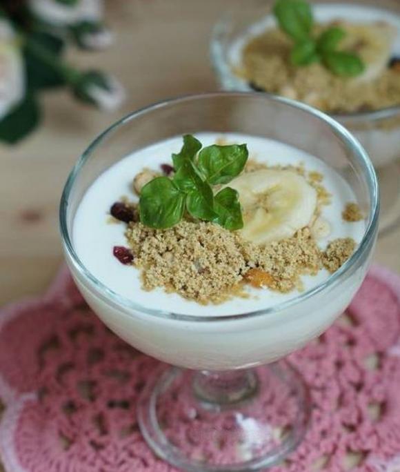 sữa chua chuối,cách làm sữa chua chuối