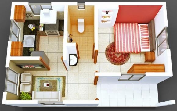 Thiết kế chung cư,Bài trí nội thất,Trang trí nhà đẹp,Chung cư giá rẻ