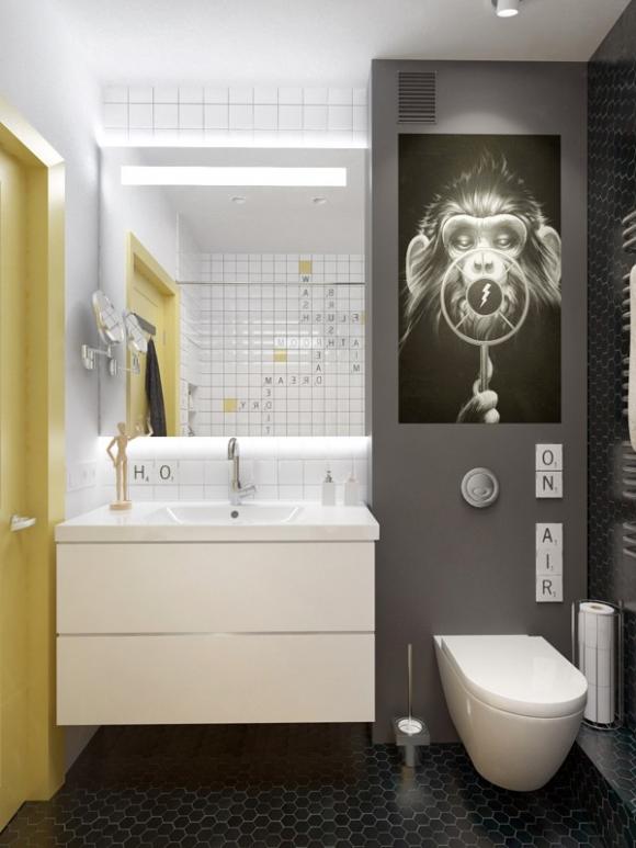 Căn hộ đẹp,trang trí căn hộ đẹp,thiết kế căn hộ với 45m2 đẹp với màu pastel