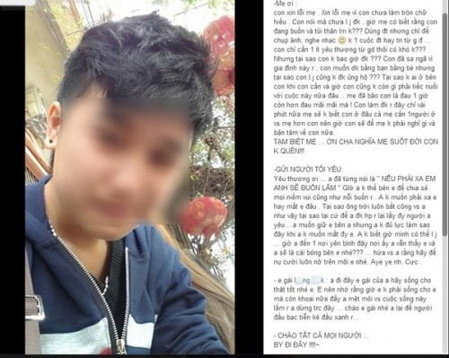 Tự tử,Tình yêu đồng tính,Tự tử vì tình,Treo cổ tự tử