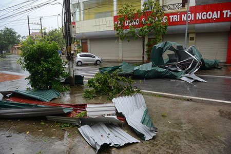 Bão,bão Thần Sấm,bão Thần Sấm hoành hành ở Quảng Ninh