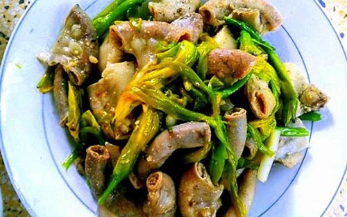 Lòng xào hoa kim châm,Cách làm Lòng xào hoa kim châm,Món ăn ngon