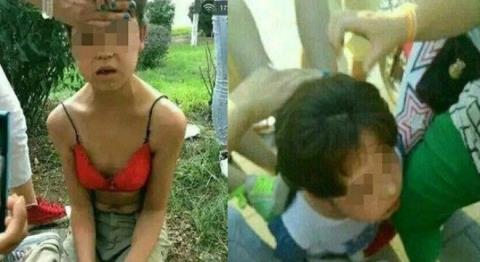 Nữ sinh,nữ sinh bị bạn đánh,phẫn nộ nữ sinh bị bạn học lột quần áo giữa đường