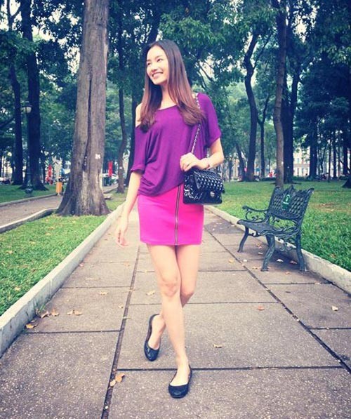Trúc Diễm,Hoa hậu Trúc Diễm,gu thời trang xì tin,nhí nhảng của Trúc Diễm