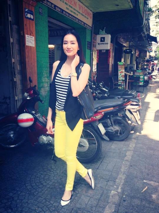 Trúc Diễm,Hoa hậu Trúc Diễm,gu thời trang xì tin,nhí nhảng của Trúc Diễm