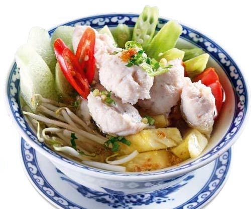 Canh chua cá thác lác,Tôm chiên bột ngũ cốc,Thịt ba rọi kho xí muội,Món ăn ngon