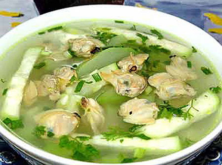 Giảm cân,giảm cân hiệu quả với canh bầu nấu hến,công dụng hiệu quả