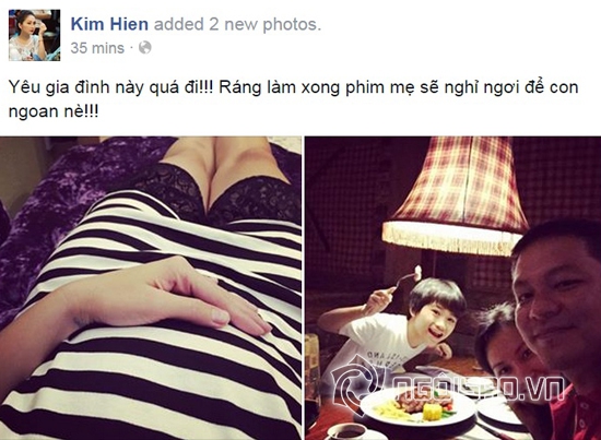 Kim Hiền, nữ diễn viên Kim Hiền, Kim Hiền mang bầu, Kim Hiền mang thai, sao việt