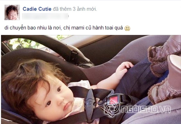 Cadie,bé Cadie,con gái Elly Trần,Cadie đi chơi