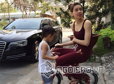 Subeo,con trai Hà Hồ,Cường Đô la,Subeo đạp xe 
