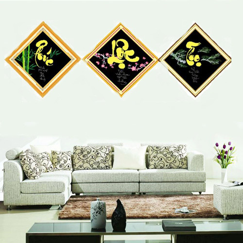 Tranh thêu chữ thập thư pháp, Tranh Thư pháp, Tư vấn phong thủy, Bí quyết phong thủy