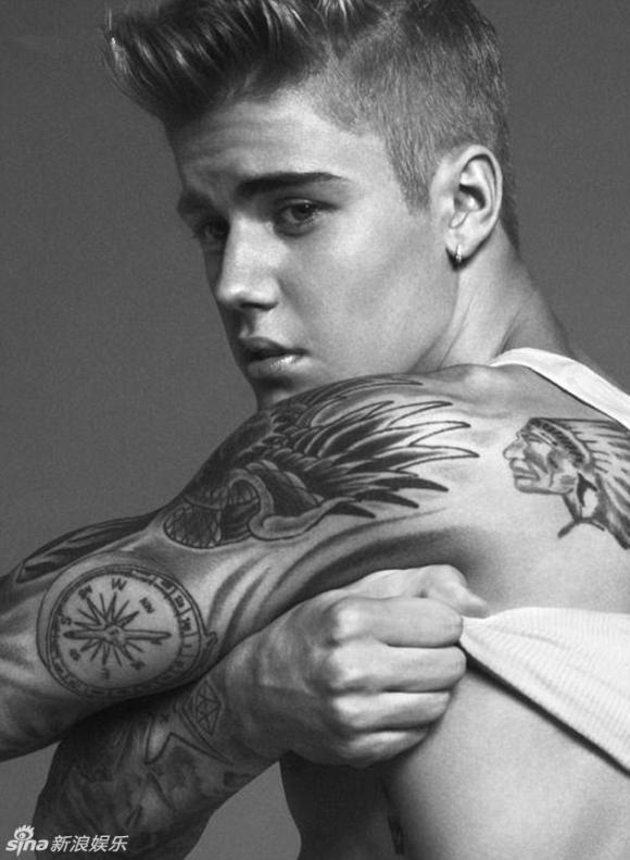 Justin Bieber, sao dùng photoshop, lỗi photoshop, sao bệ rạc