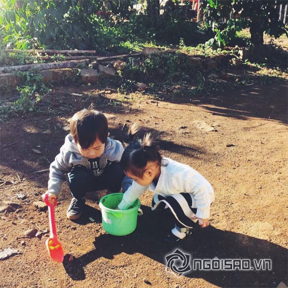con nhà Lý Hải Minh Hà, bé Rio và Cherry, bé Sunny nhà Lý Hải Minh Hà
