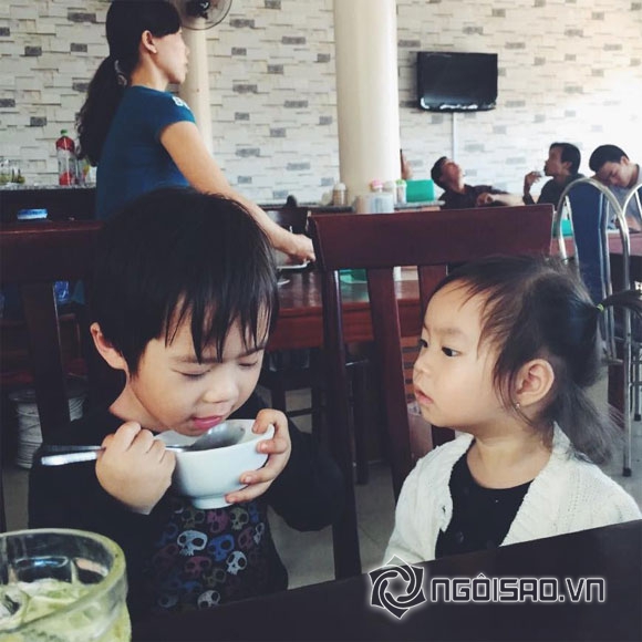 con nhà Lý Hải Minh Hà, bé Rio và Cherry, bé Sunny nhà Lý Hải Minh Hà