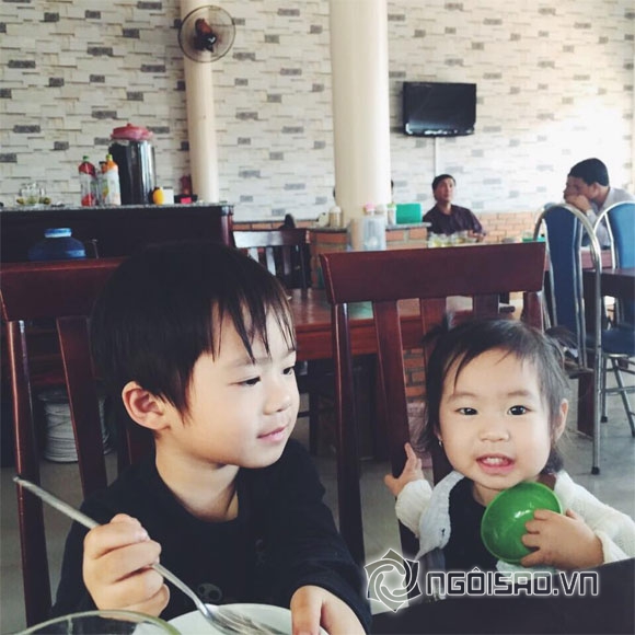 con nhà Lý Hải Minh Hà, bé Rio và Cherry, bé Sunny nhà Lý Hải Minh Hà