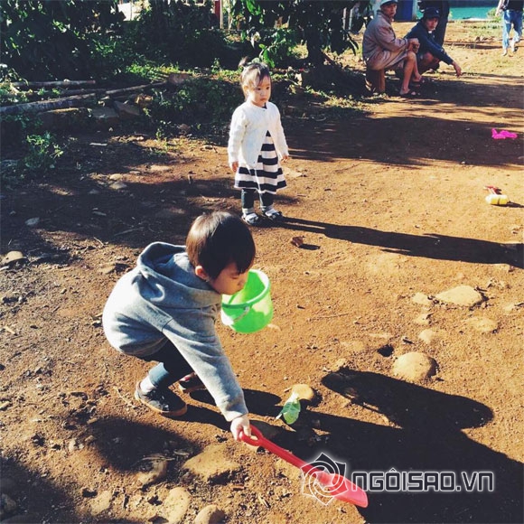 con nhà Lý Hải Minh Hà, bé Rio và Cherry, bé Sunny nhà Lý Hải Minh Hà