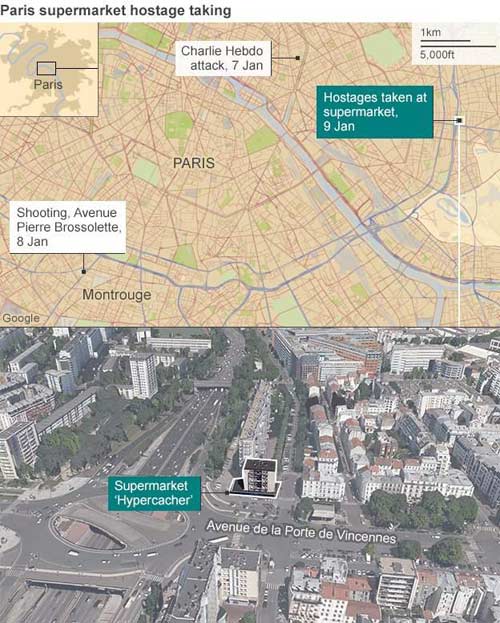 Xả súng tại paris, Khủng bố tại Pháp, Xả súng tại tòa soạn báo tại Paris